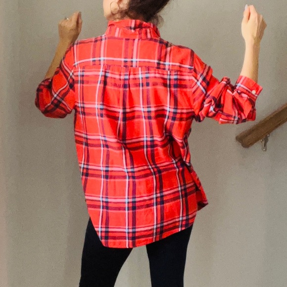 OLD NAVY | Multi Color Plaid Button Down - Picture 3 of 7